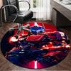 1PC Trans-formers Adventure Round Rug, Non-slip Chair Mat, Home Decor, Circle Carpet Perfect for Office, Bedroom, Living Room,Christmas Gift