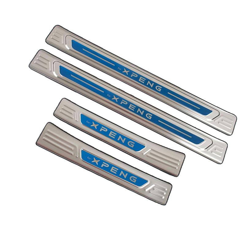 Für Xpeng P7 2025 Auto Türschweller Kratzschutzleiste Schutz Zubehör Edelstahl Kratzfest Schutz Verkleidung Styling Aufkleber 4 STK