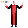 Halloween Carnival Party Prince Male Red and Black Dubai Dress Performance Costume