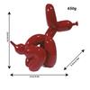 Shiny Balloon Dog Poop Art Statue: Cute Animal Sculpture for Home Decor