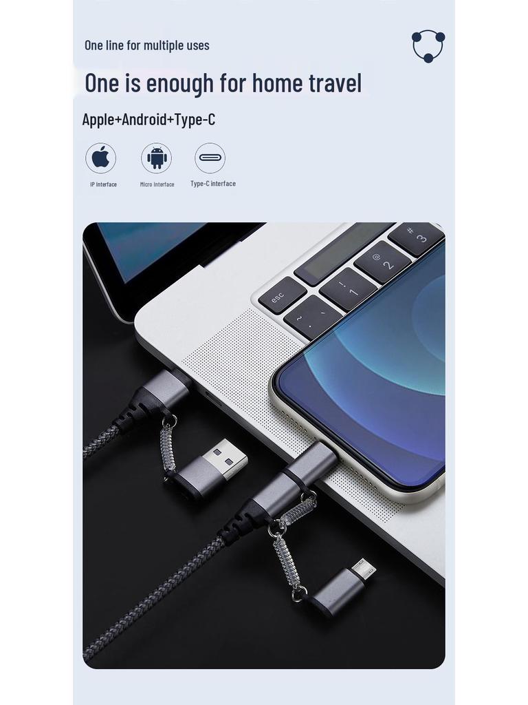 PD Fast Charging Type-C Cable: 5-in-1, 2-in-3 for Huawei - Hot Seller