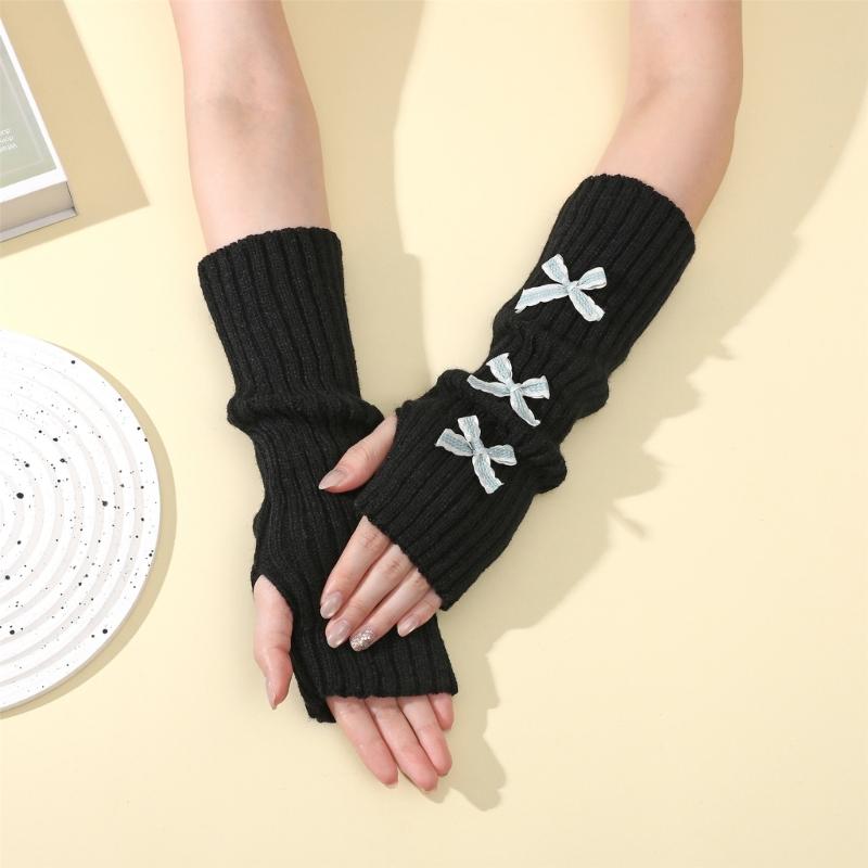Winter Embellished Arm Sleeves Soft Stretchable Wrist For Women Men Daily Fashion Accessories