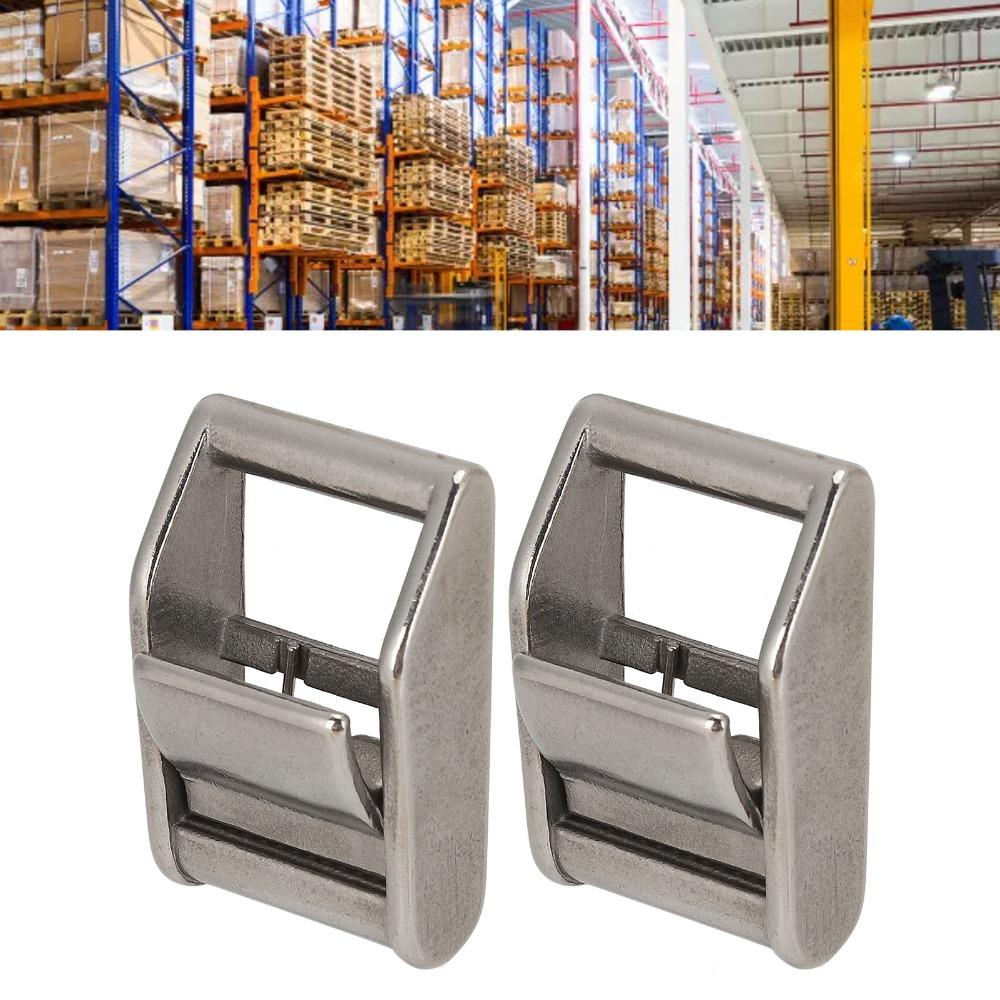 2 PCS Stainless Steel 316 Cam Buckles Quick Release Adjustable Design Lock Slider Buckles 1.06 Inch (27mm) Width