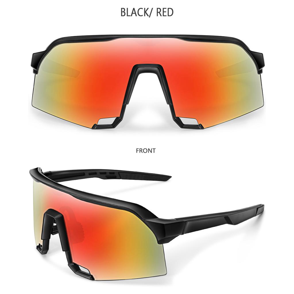 Cycling Sunglasses for Men and Women UV400 Protection 5 Colors Big Frame Running Fishing Sports Eyewear