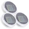 3Pcs Waterproof Electronic Mini Car Clocks ABS Plastic Stick-on Digital Clock Accurate Time Motorcycle Bicycle