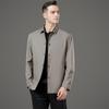 Men's Seamless Jacket for Autumn/Winter 2025: High-End Business Casual Outerwear for Middle-Aged and Elderly.