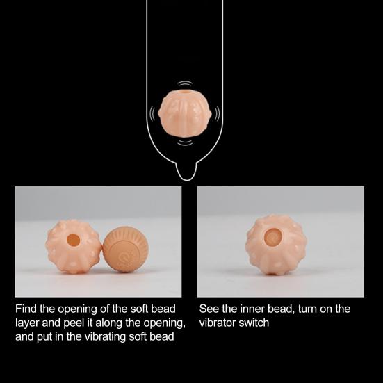 Yousheng Sex Toy Plump Lightweight TPE Men Vibrator Beads Condom Adult Product