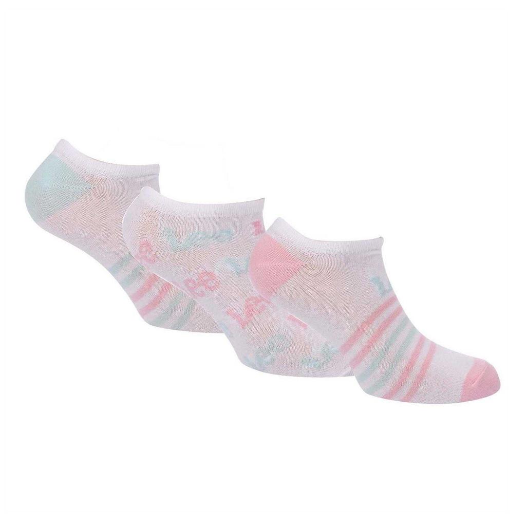 Lee Womens/Ladies Cotton Liner Socks (Pack of 3)