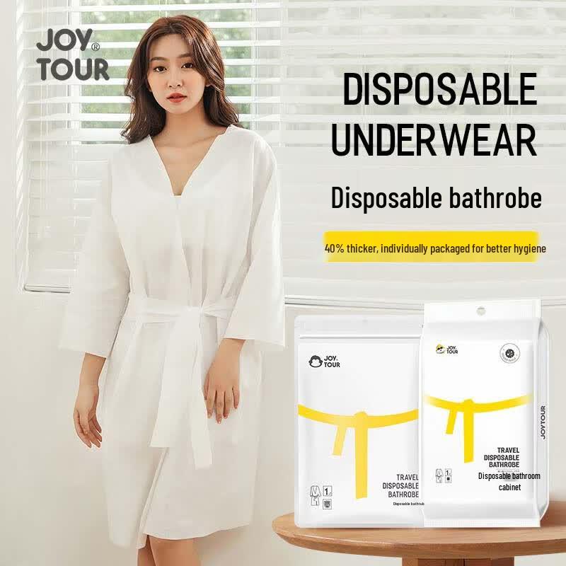 JOYTOUR Portable Disposable Adult Bathrobe