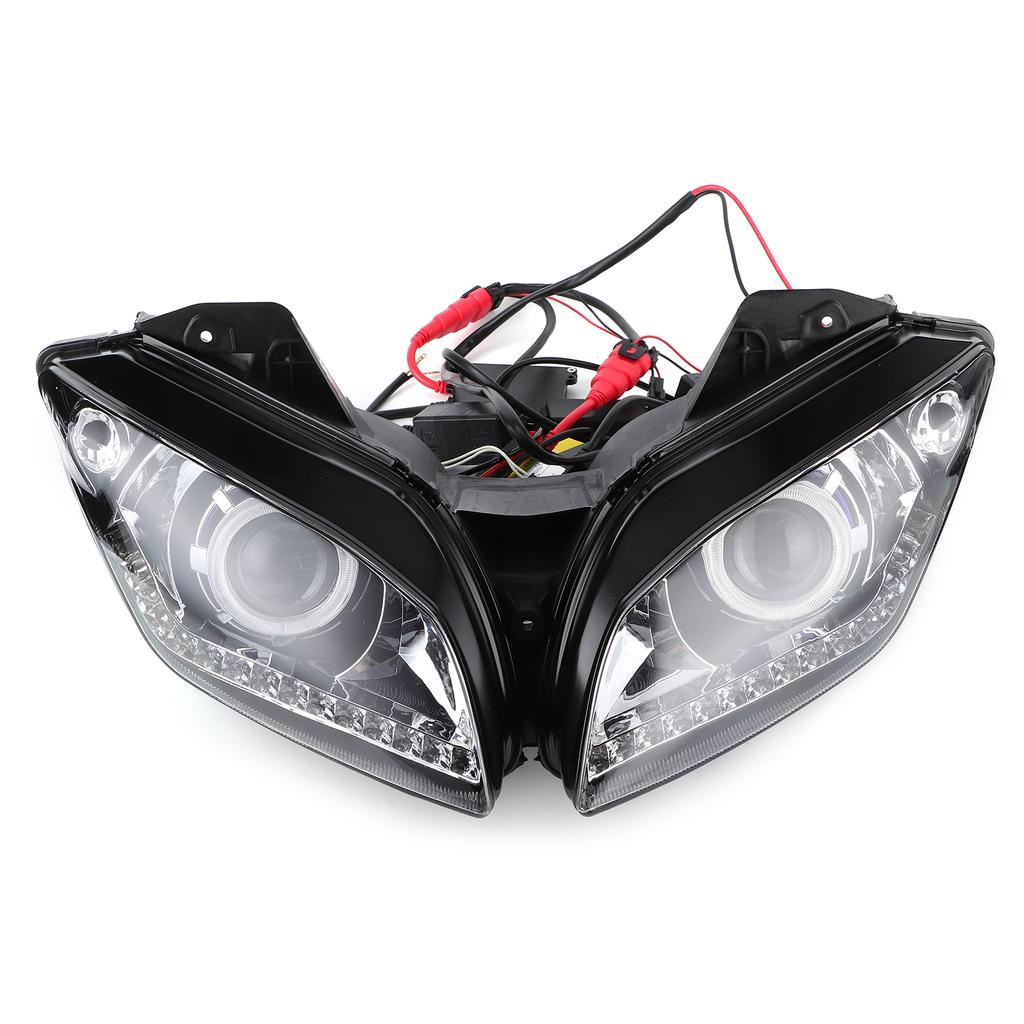 LED Headlight Assembly Bright White Angel Eyes High Low Beam Fit for R15 2012?2016