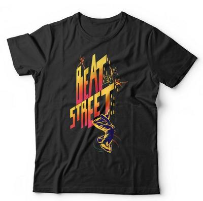 T-Shirt Beat Street Uomo Donna Top Unisex e Break Dance Anni '80 Hip Hop Rap B Boys Graffiti