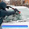 Snow Brush with Detachable Ice Scraper for Car Flexible Snow Remover and Windshield Cleaning Tool with Wide Bristle Brush - Winter Sweeper for Auto,