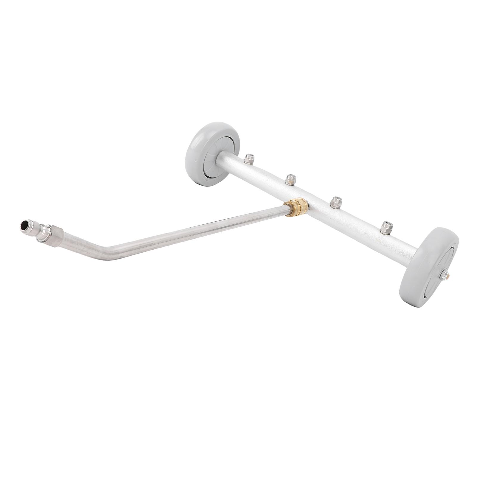 

Очиститель днища Мойка высокого давления 4000 фунтов на квадратный дюйм Комплект для распыления под автомобиль с удлинительной насадкой 16,1 дюйма Серый