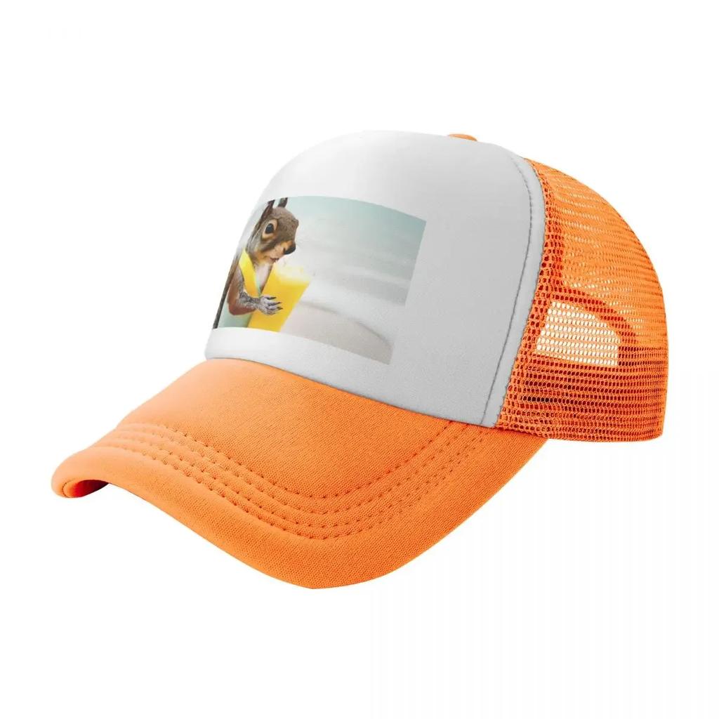 Squirrel On The Beach Baseball Cap luxury caps New Hat Mountaineering Fishing cap Womens Hats  Unisexs