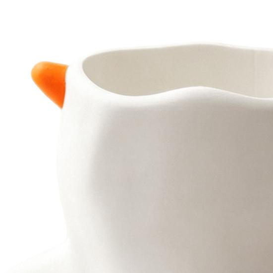 DYS Upside Down Duck Pen Holder, 3D Printed Desk Organizer, Funny Stationery Storage Holder for Office School, Creative Gift Girls