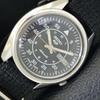 AUTOMATIC 7009A VINTAGE SEIKO 5 JAPAN MENS BLACK COLOR DIAL WATCH A701498-5 R206b-a701498