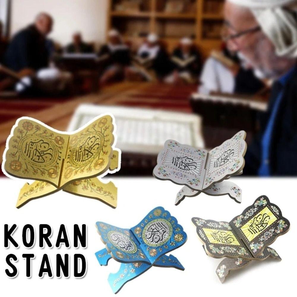 Stojan na knihu Eid Stojan na svatou knihu Dřevěný držák na zobrazení Bible Vynikající rám na Bibli
