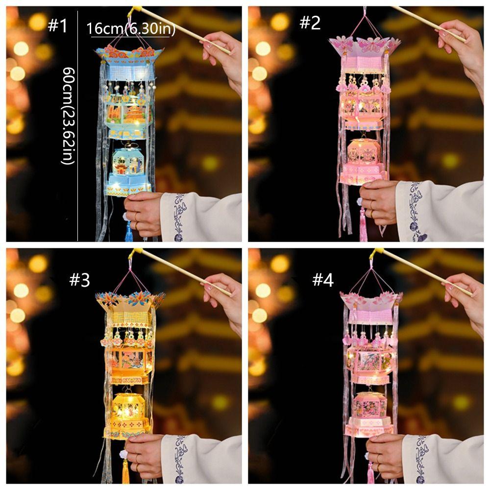 Cartoon New Year Portable Lantern Traditional Children Handheld Lantern Home New Year Gift
