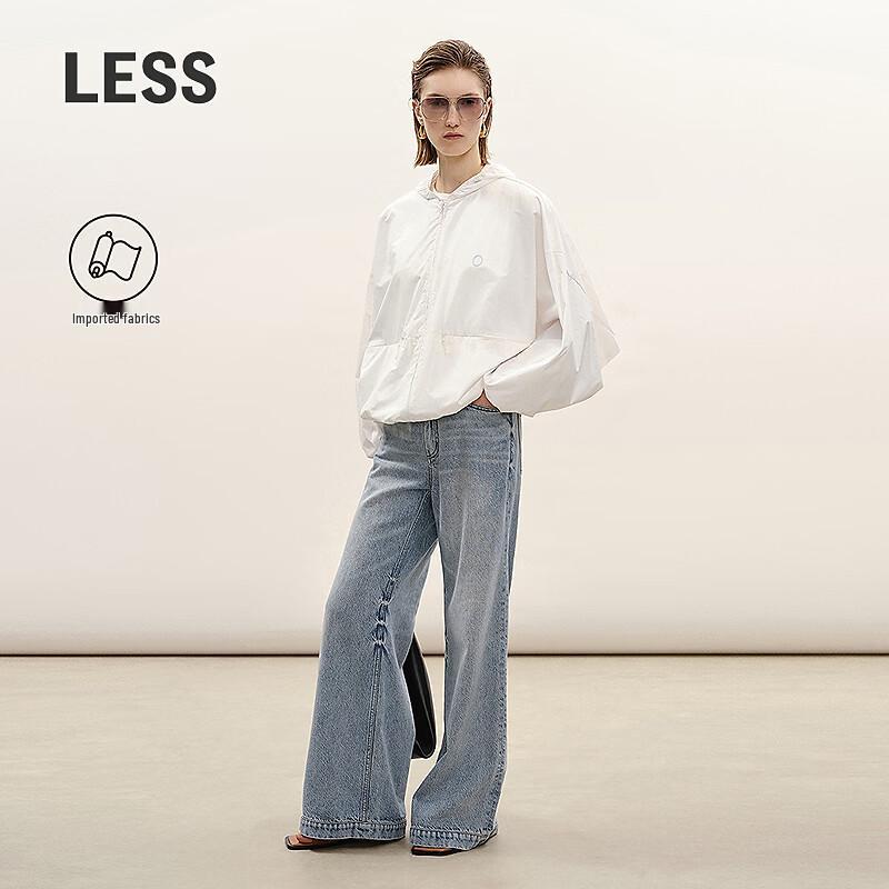 

LESS 2026 Summer Cotton Blend Casual Flare Jeans L