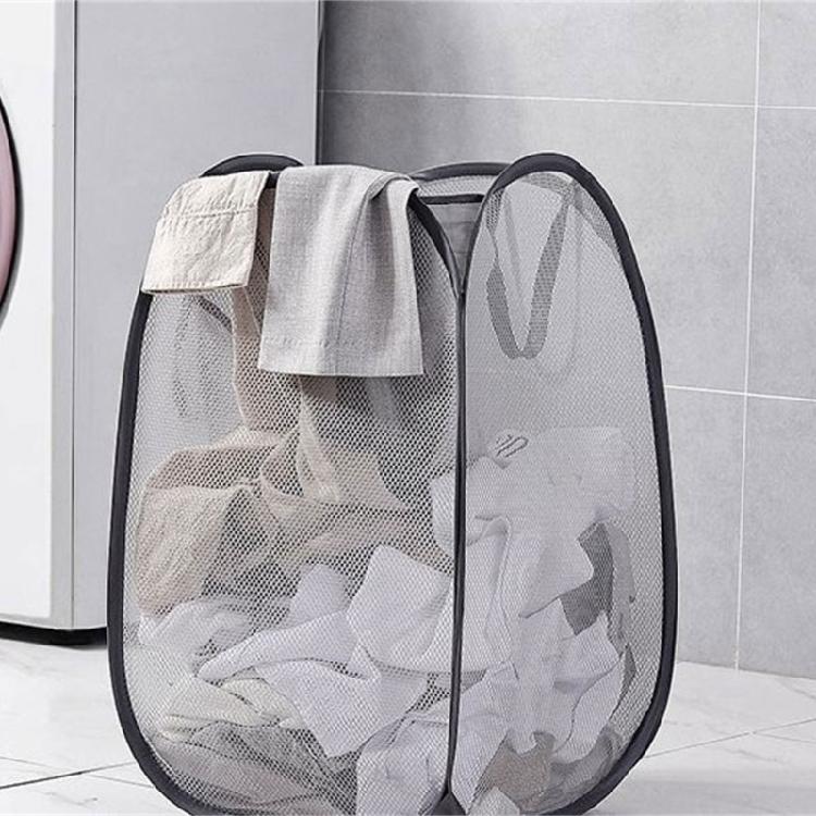 Breathable Mesh Laundry Hamper Storage Basket Collapsible Dirty Clothes Baskets
