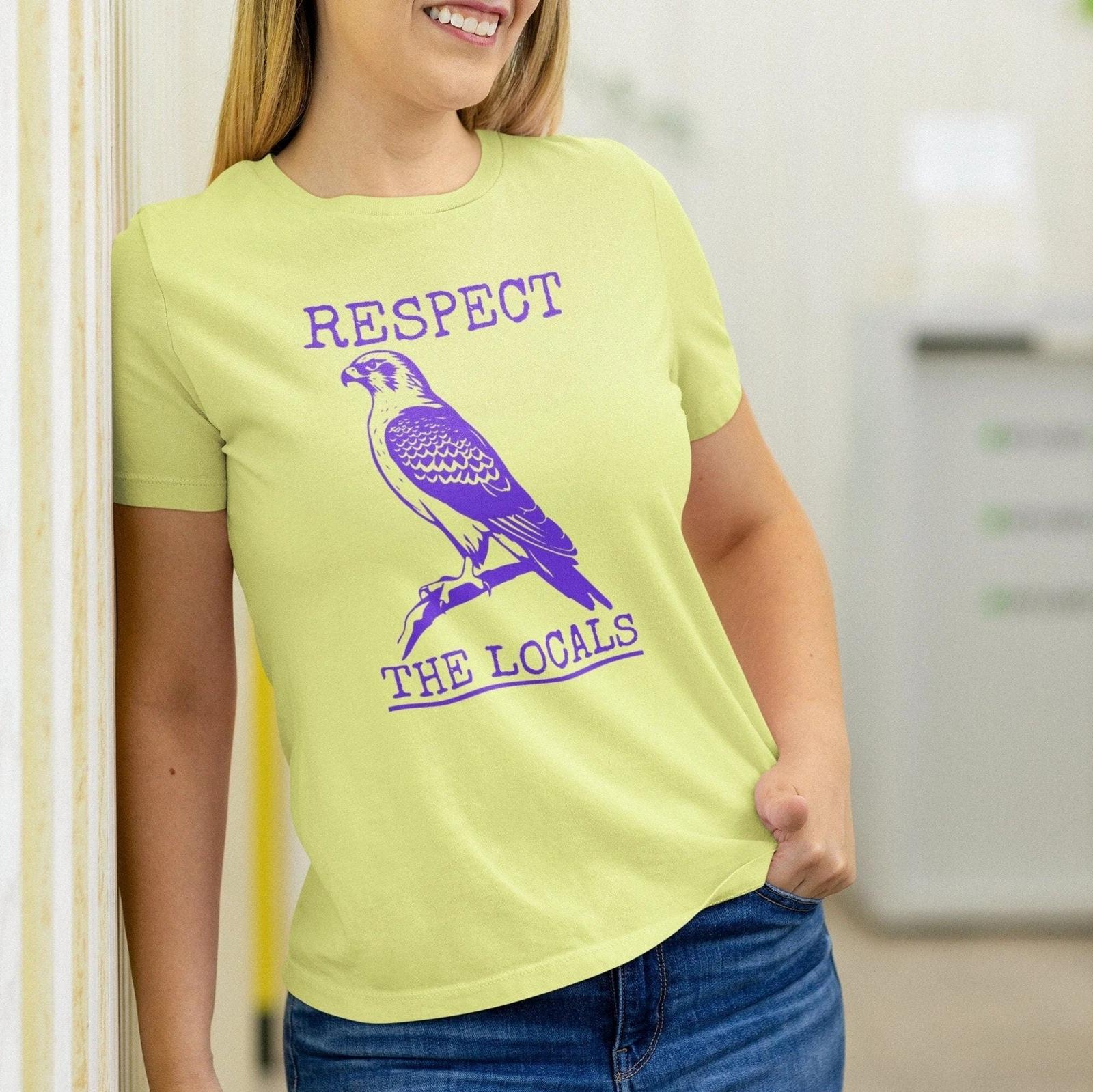 Respect The Locals Falcon Shirt Birds of Prey S