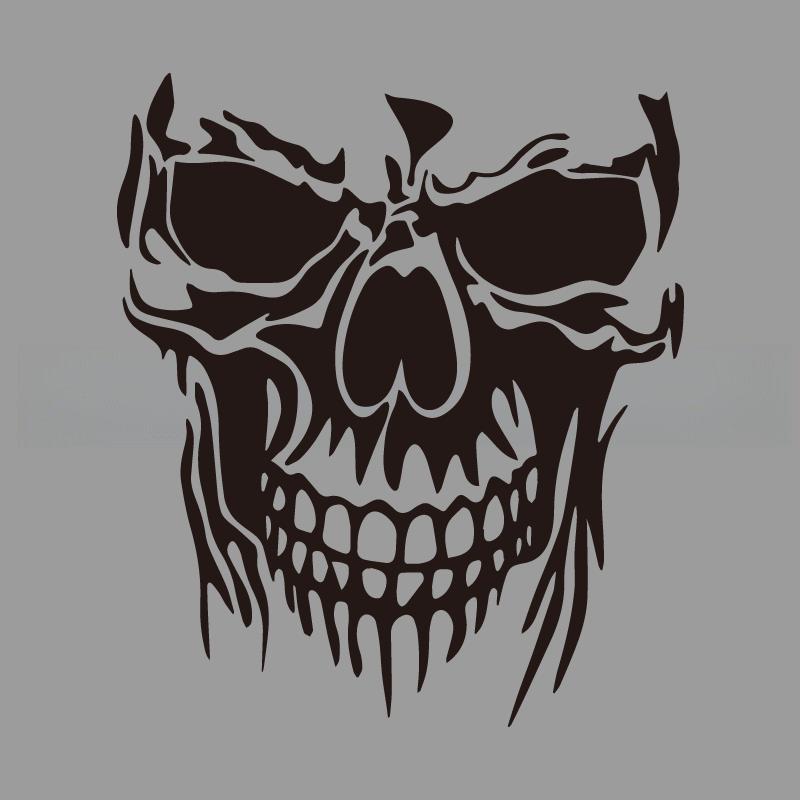 Evil Fanged Skull Creative&funny Stickers for Cartoon Fans&lover,high Quality for Car Trucks Motorcycles &laptops