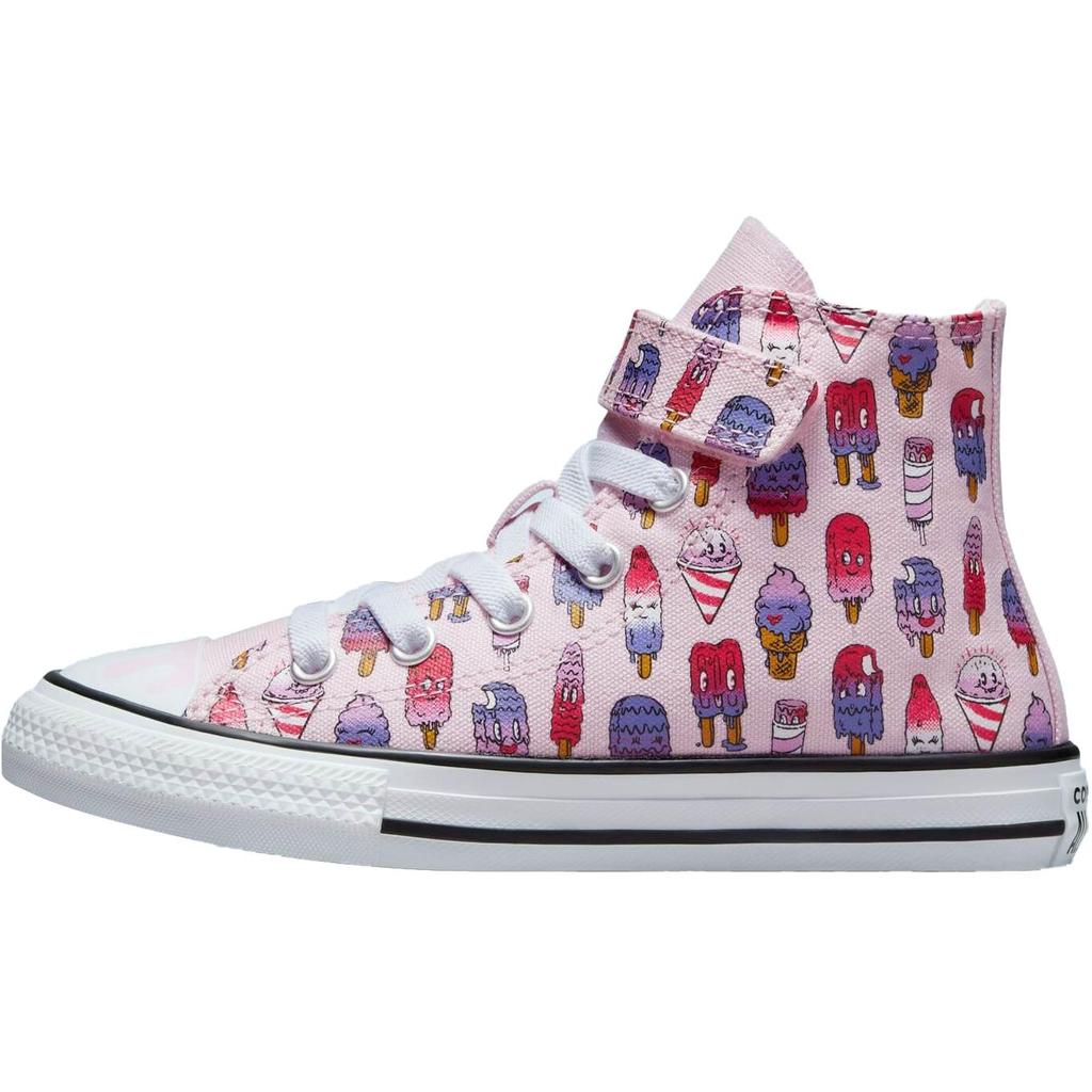Converse Chuck Taylor All Star Easy-On Frozen Treats Comfortable Versatile Anti-Kick Shock-Absorbing High-Top Kids Canvas Shoes Kids Sneakers A02153C