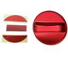 RIDE@BOX Fuel Cap Cover: Aluminum Fuel Filler Cap for Toyota Hiace/Regius Ace 200 Series, Red, Adhesive Type