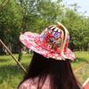 Hat for Traveling Adjustable Hat to Handheld Folding Fan Foldable Bamboo Hat and Fan Summer Beach Foldable Hat and Fan