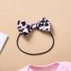 Newborn Infant  Valentine Print Romper Bodysuit+Leopard Print Pants Set