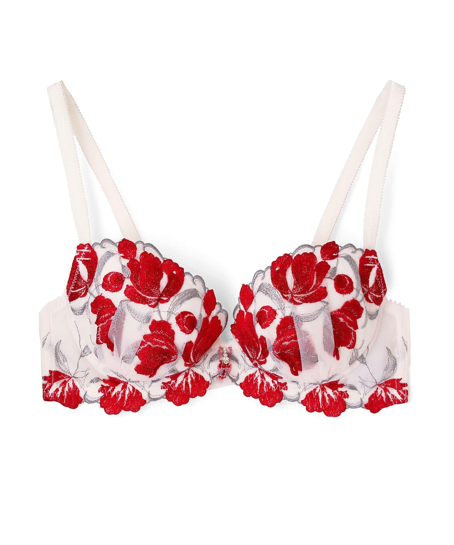 

Bra Elegant Collection Single Bra for Red [Nozari] [2407] Women,