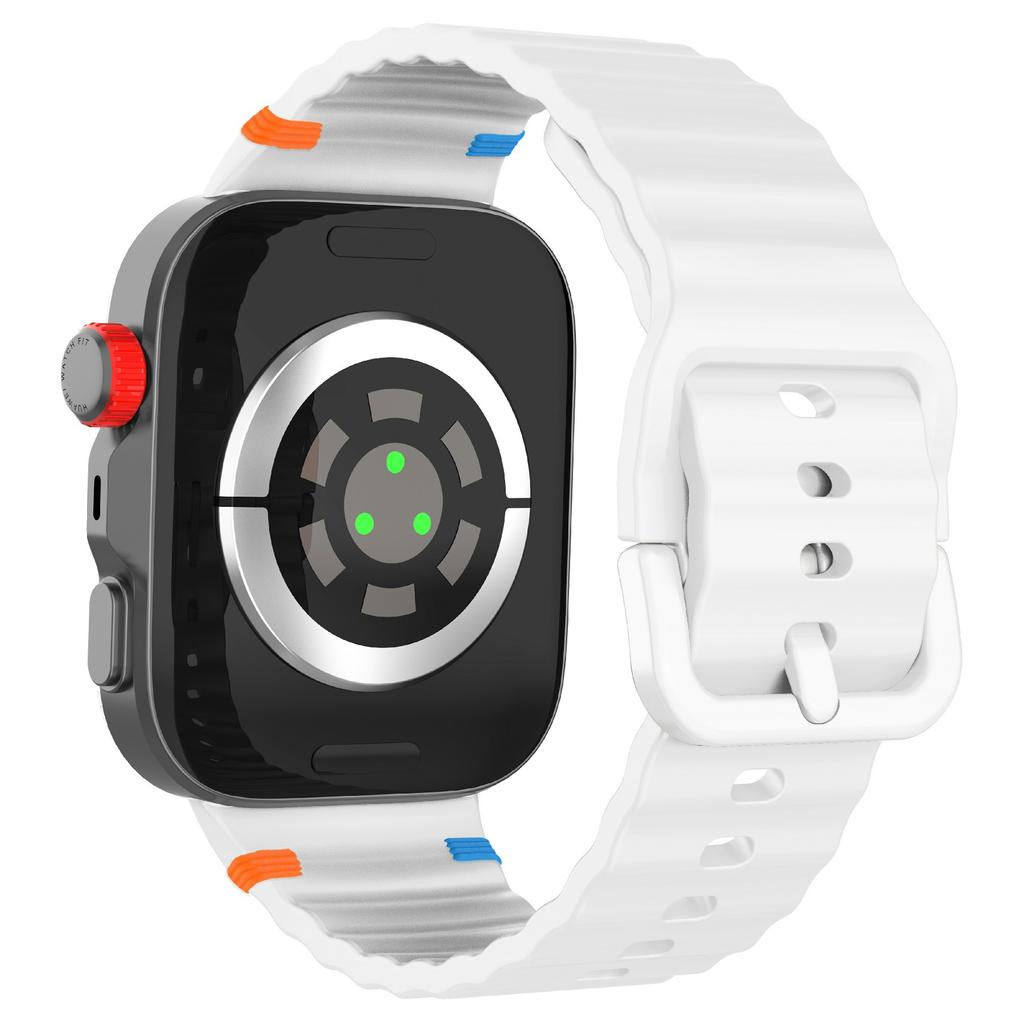 Silikon Uhrenarmband für Huawei Watch Fit 4 Pro/Fit 4/Fit 3 Design mit Wellennähten Handgelenkband