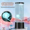 LED Mini Jellyfish Light USB Rainbow Color Changing Ambient Light Creative Exquisite Night Light Silent Desktop Decoration Light