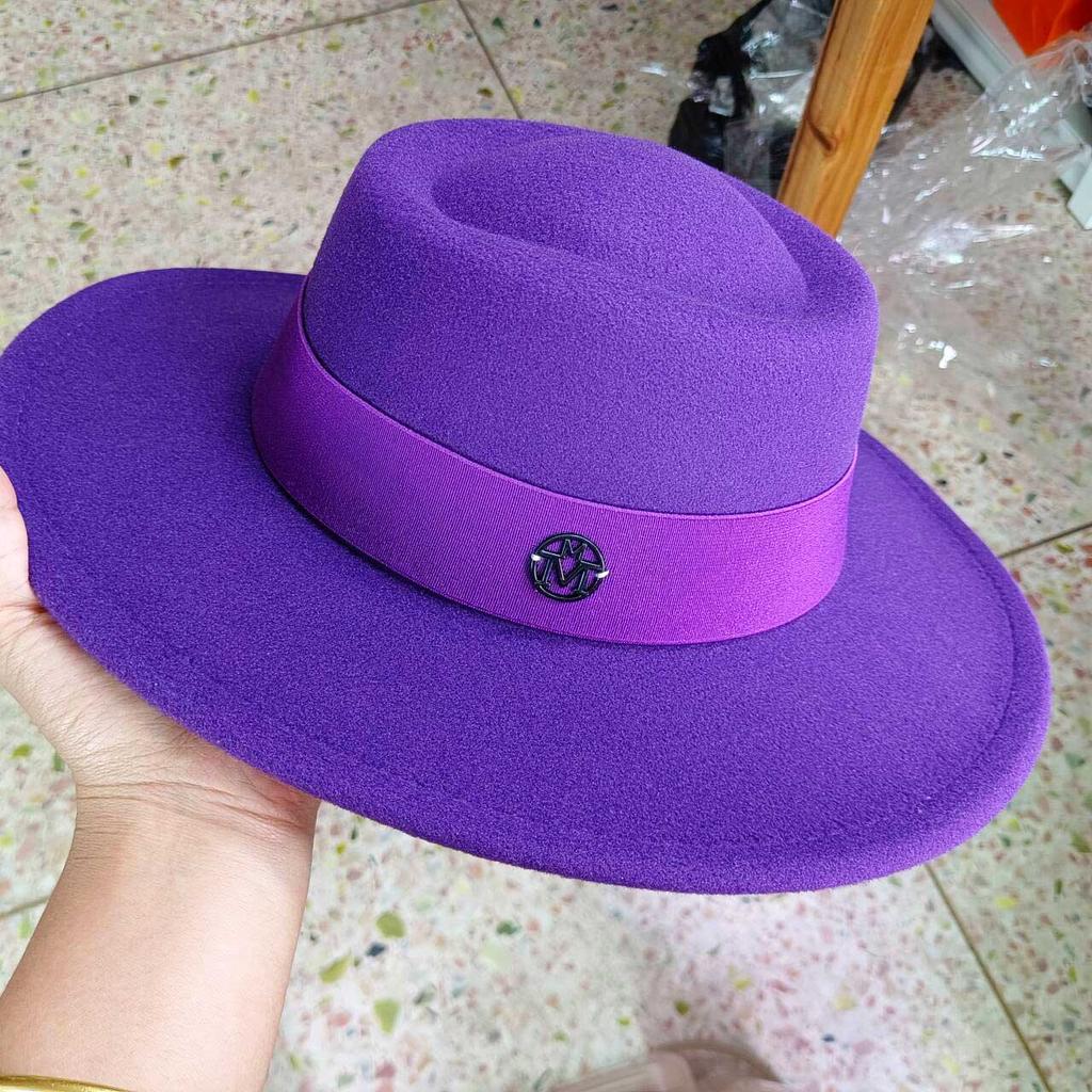 Fedora Autumn And Winter Hat Letter Accessories French Retro Punk Men And Women Wide Brim Hat Gorras Hats For Man