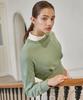 Debiweeo Pintuck Crop Sweatshirt Devi-T0120-Moss Green