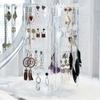 360 Degree Jewelry Display Rack Rotating Jewelry Storage Box Necklaces Rings Holder  Selling Show