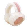 Women Earmuffs Thickened Inner Lining Bow Embellishment Suede Fabric Adjustable Headband Earmuffs Winter Accessory