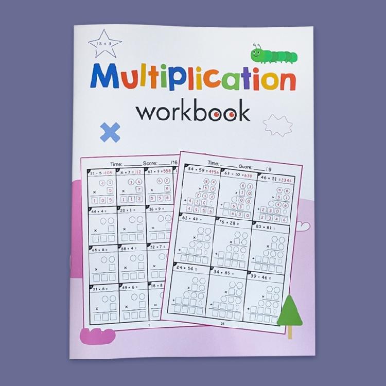 Student Friendly Arithmetics Exercise Book Multiplication Division Training Lightweight Design Sustainable Math Workbook