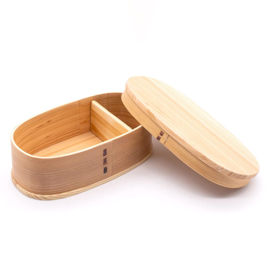 Wakayama Wappa Bento Box a Bentwood Lunch Box Made of Cedar 18 X 10 Natural Product Number Store, Wood, Cm, Single-tier, Finish, A-7-273066