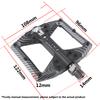 Bicycle Pedal Aluminum Nylon Carbon Fiber Finish 3-Bearing Single-Side 14 Anti-Slip Pins Enhanced Grip for MTB and Road Bikes