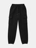 IKALOOK Boa Fleece Spandex Cargo Jogger Pants Cpt172