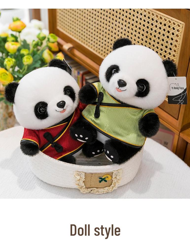 Chinese-Style Hanfu Panda Plush Toy - Customizable Logo, Perfect for Gifts