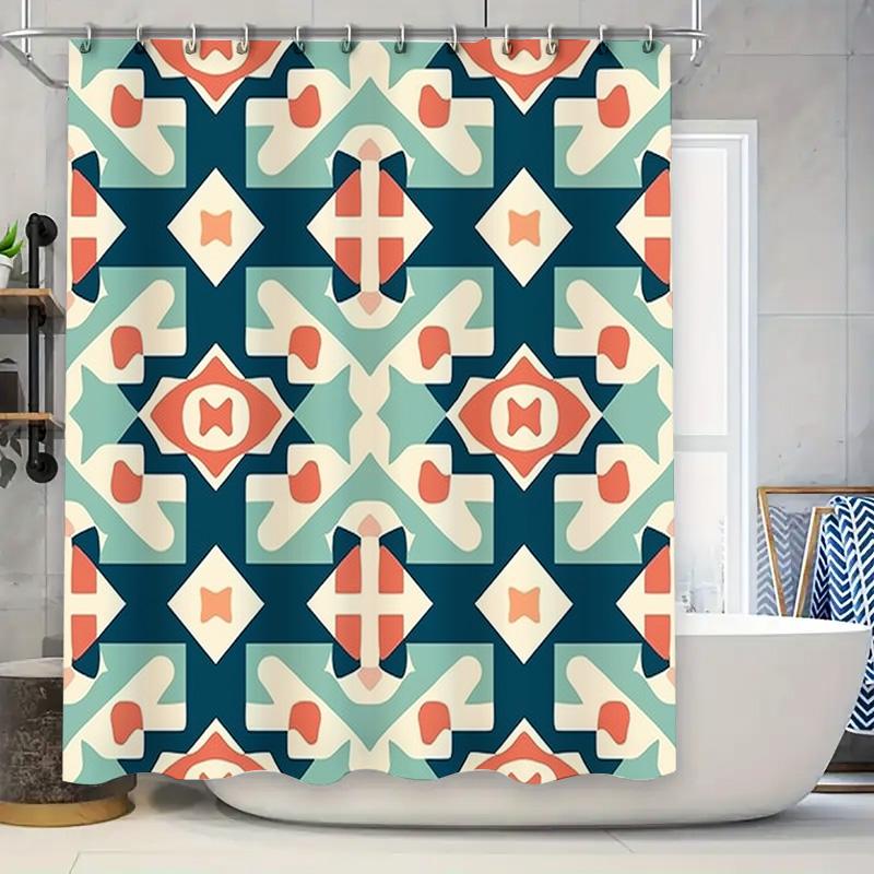 

Creative Blue Coral Waterproof Shower Curtain Decorative Home Accessories Bathroom Decoration Printing Fabric Fabrication W60H190(CM)-1 Pcs