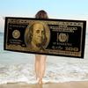 Dollar Luxury Microfiber Printed Beach Towel Mountain Climbing Yoga Beach Swimming Running Absorbent Soft Towel