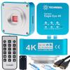 Arm For Microscope 50Mm + Lens For Digital Microscope C-Mount Zoom 180X + Camera Eagle Eye 4K + Led 56X