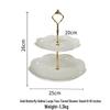 European Double Layer Ceramic Cake & Pastry Stand for Afternoon Tea & Dessert Display