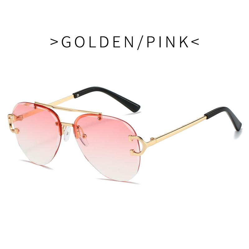 New Luxury Brand Sunglasses Men Retro Driving Sunglasses For Women Fashion Rimless Sun Glasses UV400 Hombre