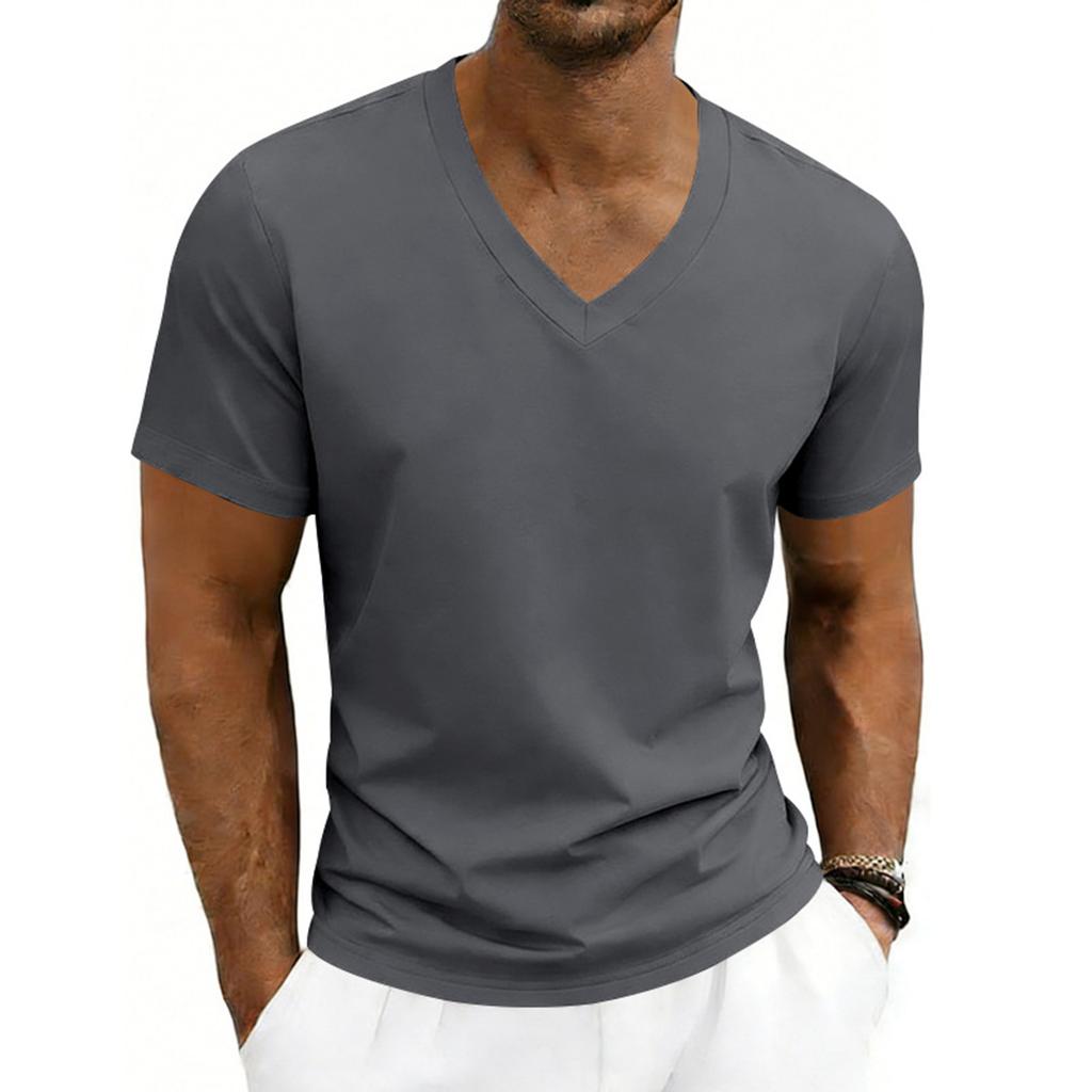 Men's Summer T-Shirt  Breathable  Casual Loose-fitting Short-sleeved