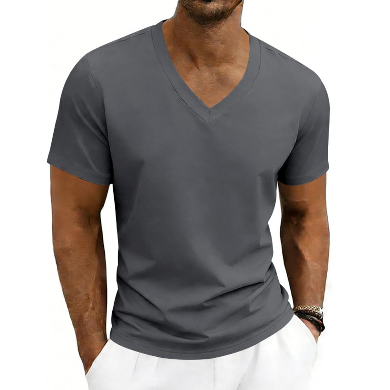 

Men s Summer T-Shirt Breathable Casual Loose-fitting Short-sleeved L