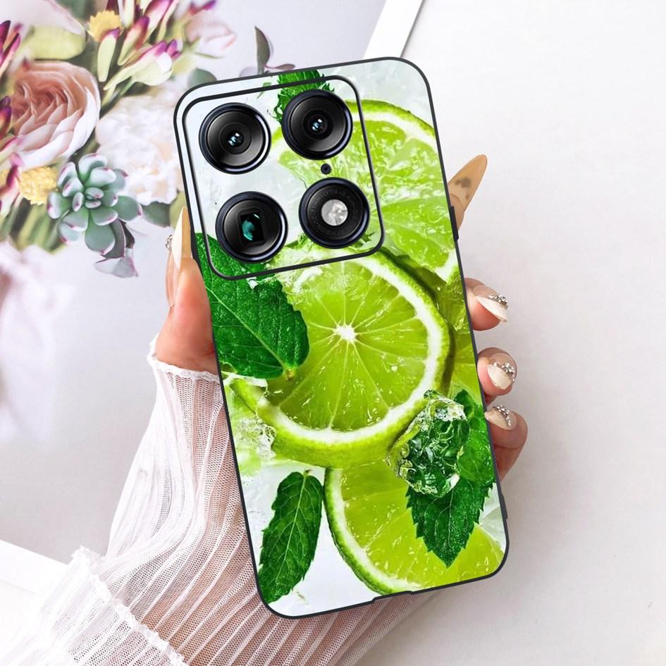 For Motorola Signature 2026 Case Popular Flower Marble Painted Cover Soft Silicone Black Phone Shell For Moto X70 Air Pro Fundas